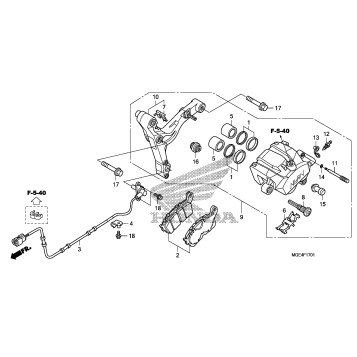 REAR BRAKE CALIPER (2)