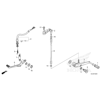 BRAKE PEDAL@CHANGE PEDAL