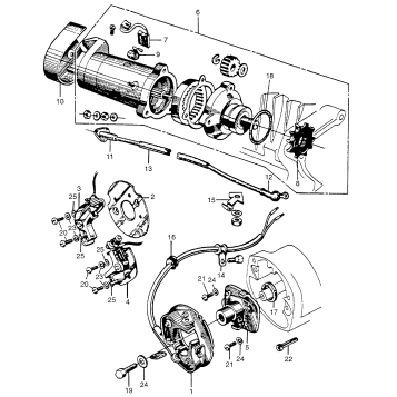 STARTING MOTOR + POINTS