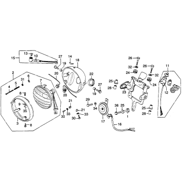 HEADLIGHT + HEADLIGHT STAY