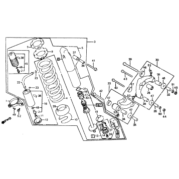 REAR SHOCK ABSORBER 81-82