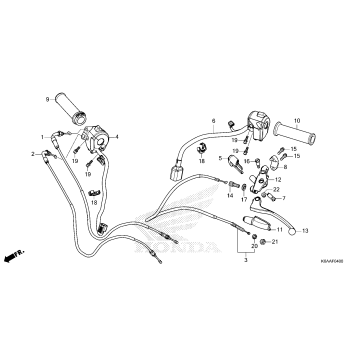 HANDLE LEVER@SWITCH@CABLE