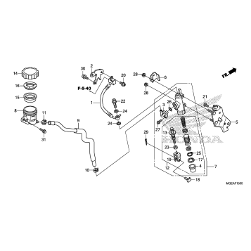 REAR BRAKE MASTER CYLINDER