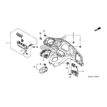 METER PANEL (GL1800/A'05)