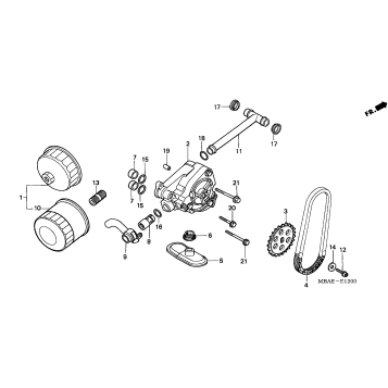 OIL FILTER + OIL PUMP