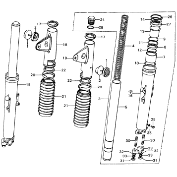FRONT SHOCK ABSORBER K3-K4