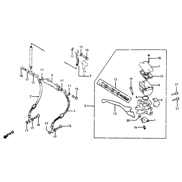 FR. BRAKE MASTER CYL.