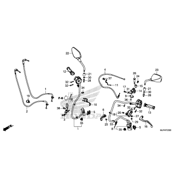 HANDLE LEVER@SWITCH@CABLE