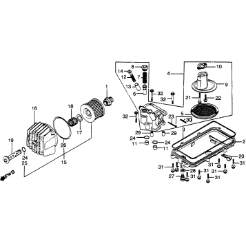 OIL FILTER + OIL PUMP