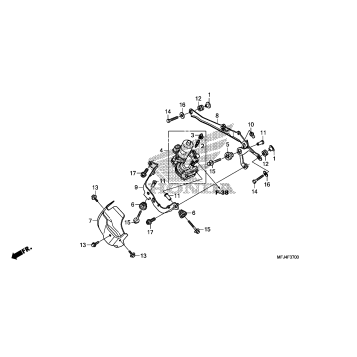FRONT POWER UNIT (CBR600RA)