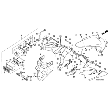 REAR FENDER ('03-'04)