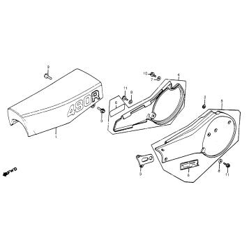 SEAT + SIDE COVER 82