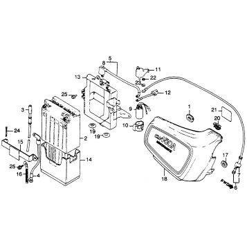 RIGHT SIDE COVER + BATTERY