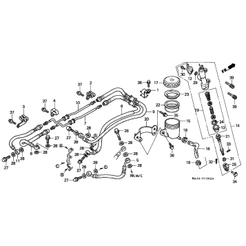 RR. BRAKE MASTER CYL.