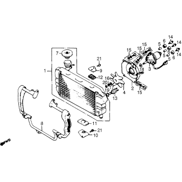 RADIATOR + COOLING FAN