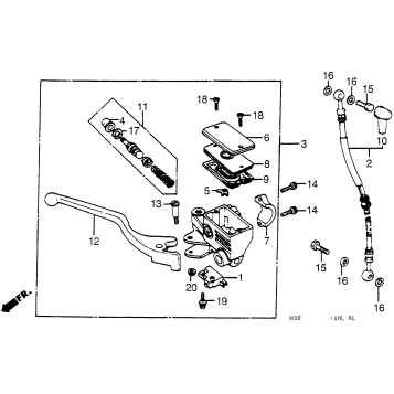FRONT BRAKE MASTER CYL.