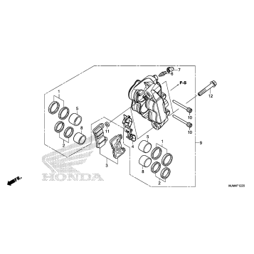 LEFT FRONT BRAKE CALIPER (1)