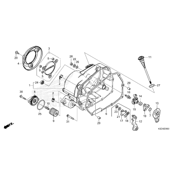 RIGHT CRANKCASE COVER