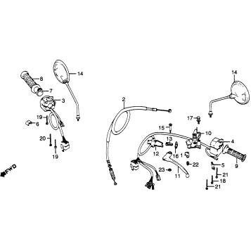 LEVERS + SWITCH + CABLE