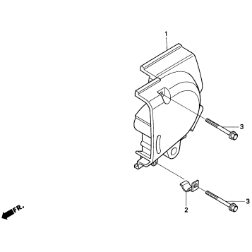 LEFT REAR CRANKCASE COVER