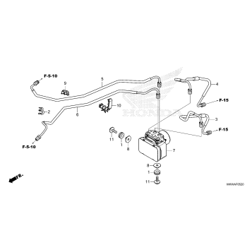 ABS MODULATOR@BRAKE PIPE