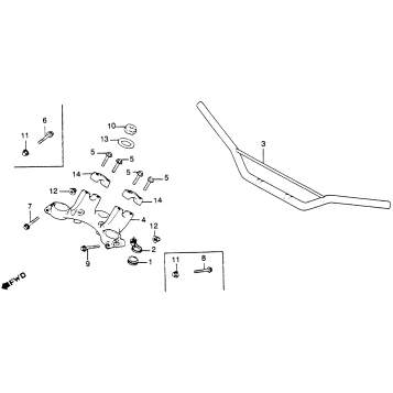 HANDEBAR + TOP BRIDGE