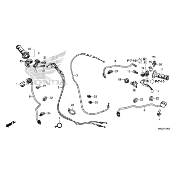 HANDLE LEVER@SWITCH@CABLE