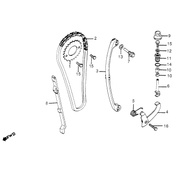CAM CHAIN + TENSIONER