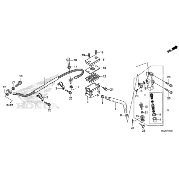 REAR BRAKE MASTER        CYLINDER (STD)