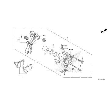 REAR BRAKE CALIPER (1)