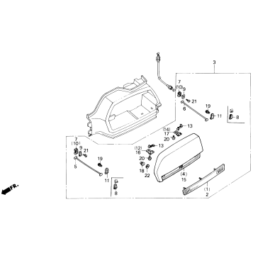 SADDLEBAG LID SET 90