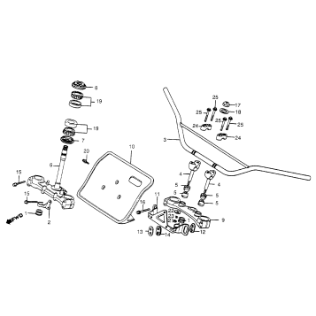 HANDLEBAR + TOP BRIDGE 81