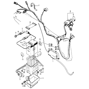 WIRE HARNESS + BATTERY