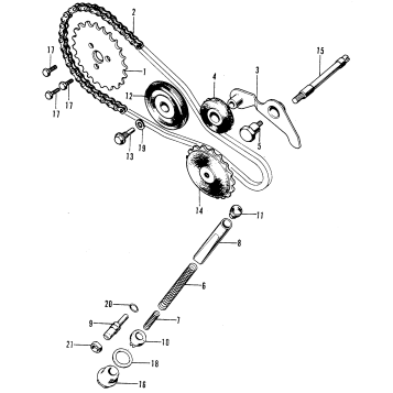 CAM CHAIN + TENSIONER