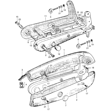 SWINGARM + CHAIN CASE CHAIN CASE