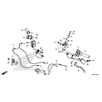 HANDLE LEVER@SWITCH@CABLE