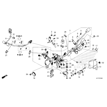 WIRE HARNESS             (CRF300LR/LRA)