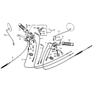 HANDLE LEVER + SWITCH