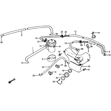 RESERVE TANK + BREATHER SEPARATOR