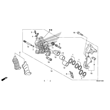 RIGHT FRONT BRAKE CALIPER