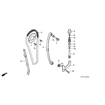 CAM CHAIN + TENSIONER