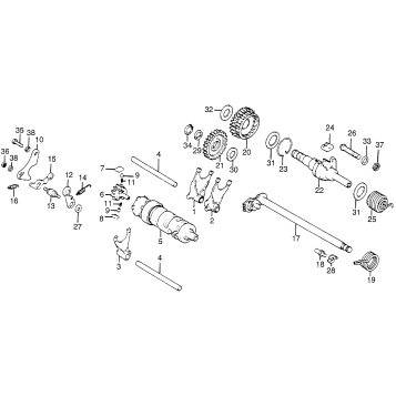 SHIFT DRUM + SHIFT FORK