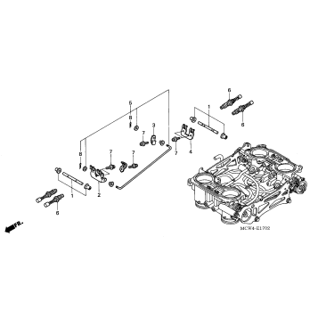 THROTTLE BODY (COMPONENT PARTS)