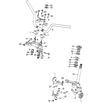 HANDLEBAR + TOP BRIDGE + STEM