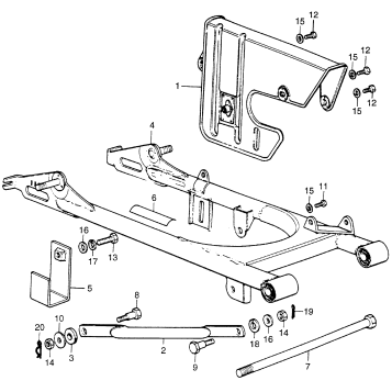 SWINGARM + CHAIN CASE
