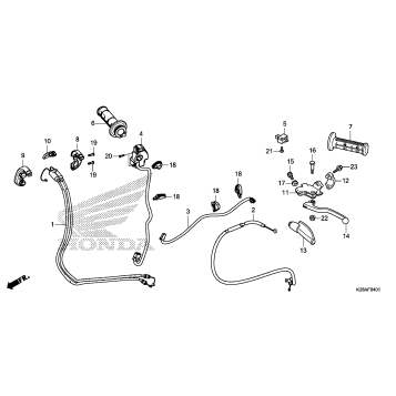 HANDLE LEVER@SWITCH@CABLE (2)