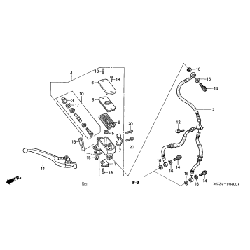 FRONT BRAKE MASTER CYLINDER