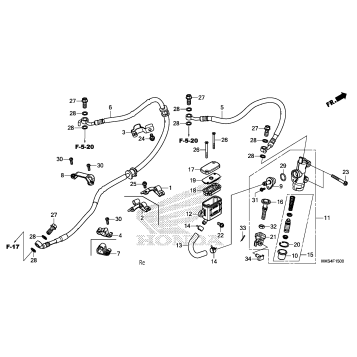REAR BRAKE MASTER        CYLINDER