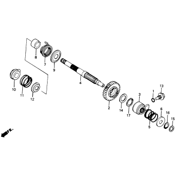 KICK START SPINDLE 86-93