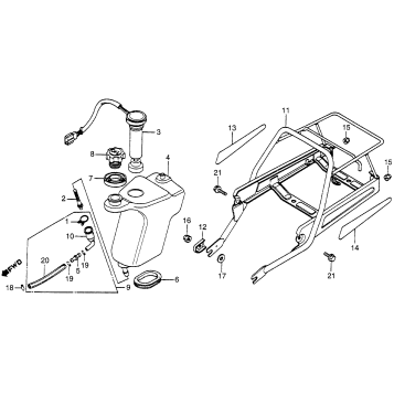 OIL TANK + REAR CARRIER